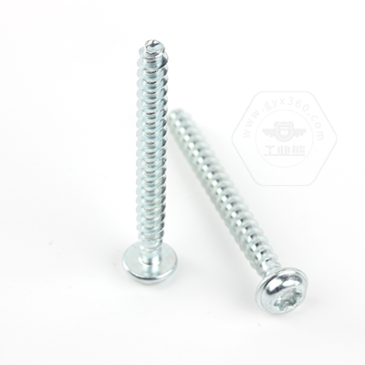 <a href=http://www.sanyinghuizhi.com/ target='_blank'>工業(yè)熊</a>10B21碳鋼環(huán)保藍白鋅(48/72h)梅花盤頭帶墊平尾塑膠件專用自攻釘Q/GYX