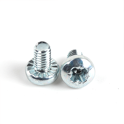 工業(yè)熊碳鋼4.8級(jí)環(huán)保藍(lán)白鋅鍍厚8μm定制十字槽盤頭帶齒螺釘定制D5988