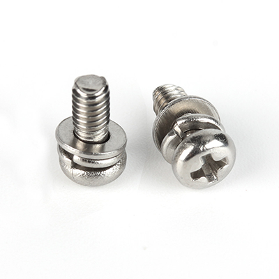 304不銹鋼A2-50十字槽盤(pán)頭帶平彈墊組合螺釘Q/DM-01